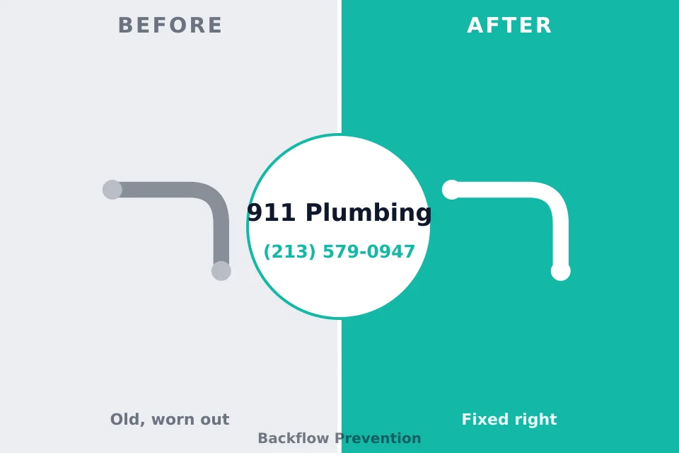 Before and after: plumbing repair Bloomfield, IN